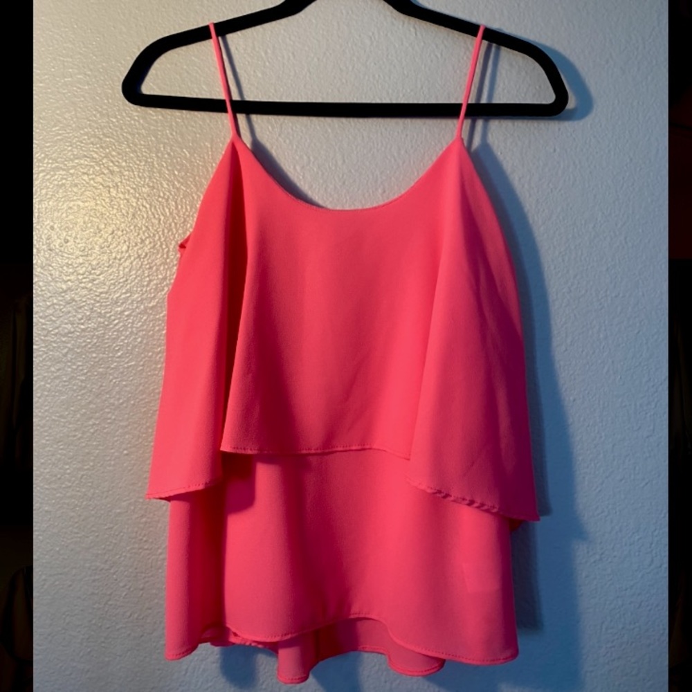 Neon Pink Paper Crane Party Top